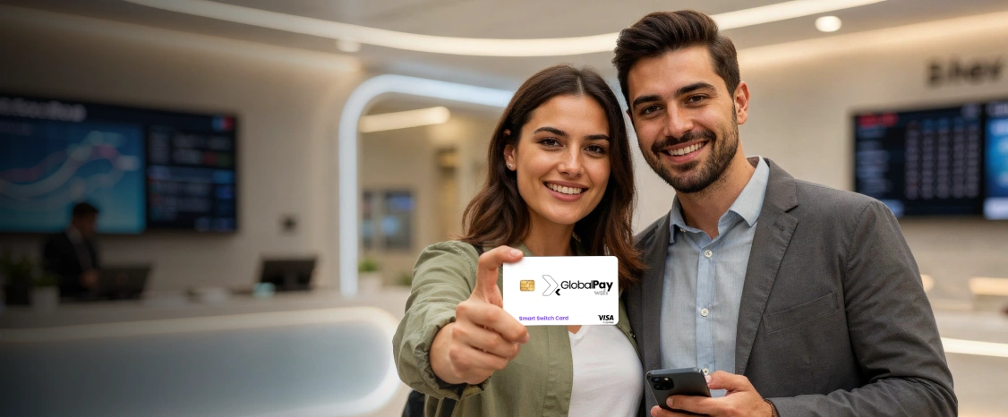 Get a free GlobalPay forex card with quick doorstep delivery